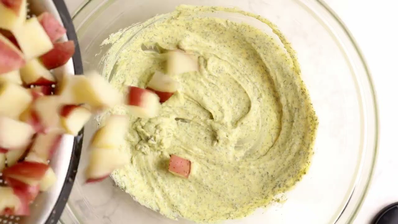 Creamy Red Skin Potato Salad with Eggs and Dill