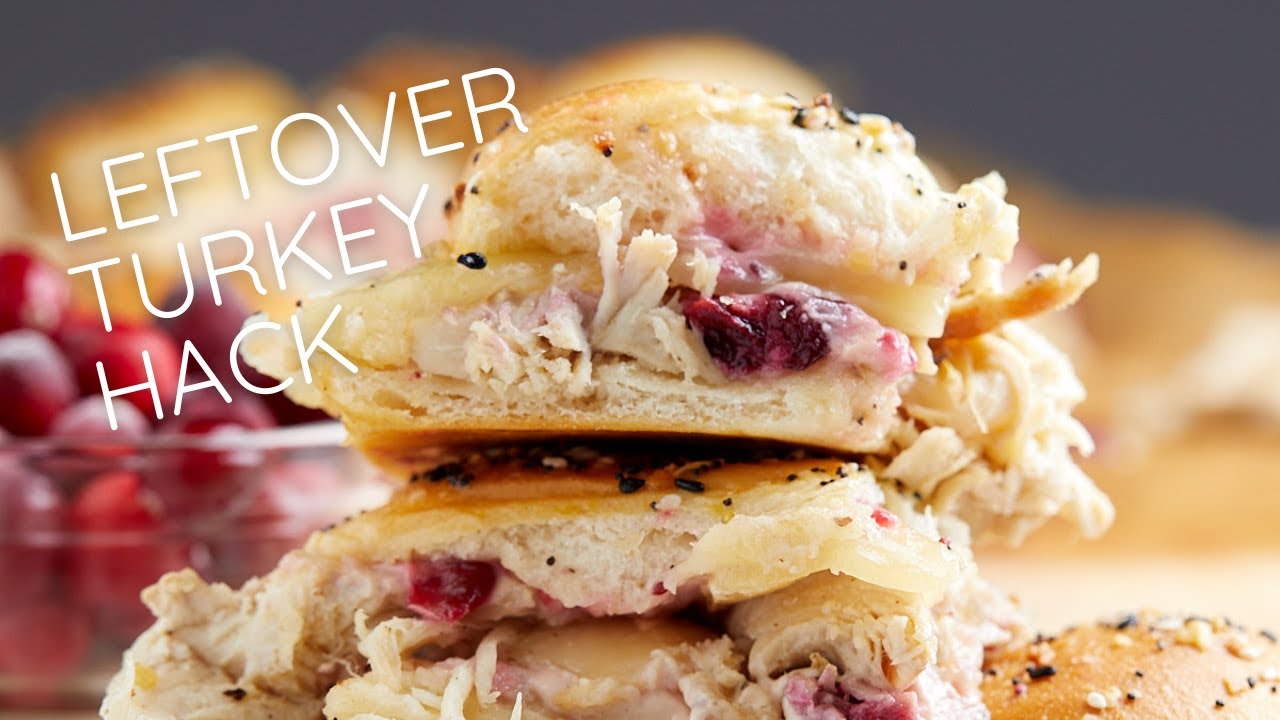 Easy Turkey Cranberry Sliders (Perfect for Leftover Turkey)