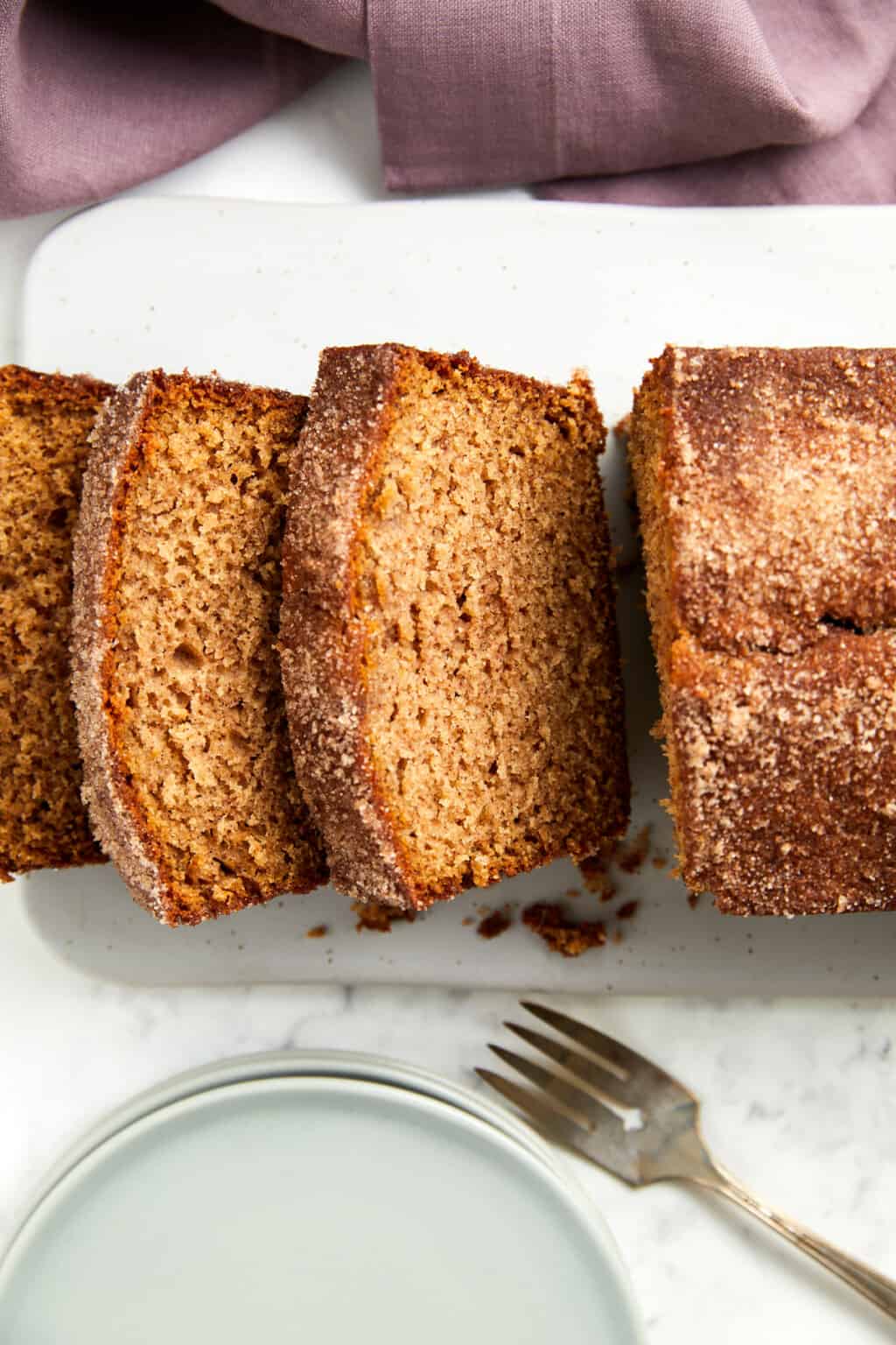 Apple Cider Donut Loaf Cake Sass and Salt