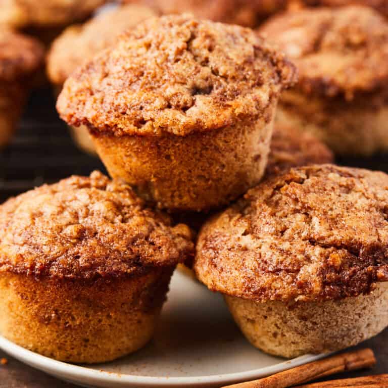 Moist and Fluffy Cinnamon Banana Muffins