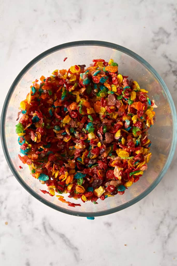 Fruity pebbles with butter.