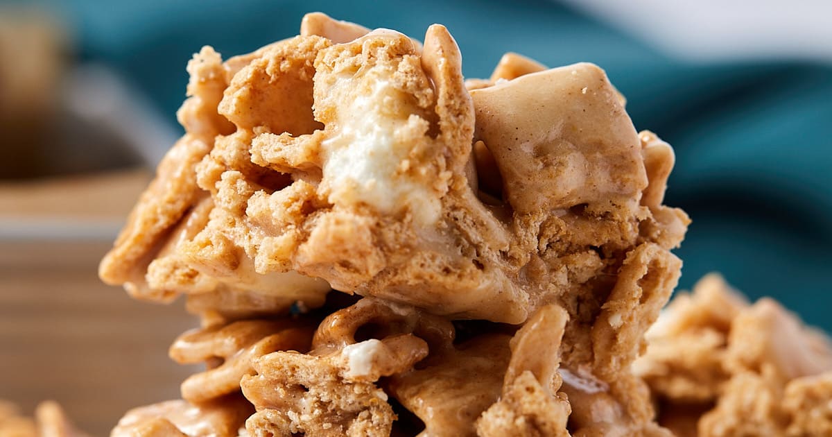 Easy Cinnamon Toast Crunch Marshmallow Treats Recipe Sass and Salt