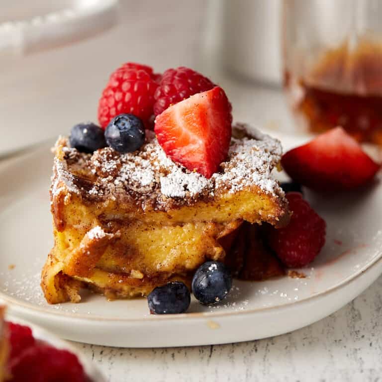 Easy Overnight Challah French Toast Casserole